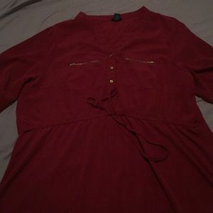 Rue 21 2x maroon dress